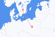 Flights from Łódź in Poland to Växjö in Sweden