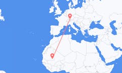 Flyrejser fra Nema, Mauretanien til Friedrichshafen, Tyskland
