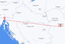 Flyg från Belgrad, Serbien till Rijeka, Kroatien