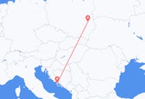 Flights from Brač, Croatia to Lublin, Poland