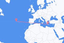 Flights from Corvo Island, Portugal to Chania, Greece