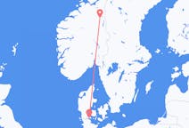 Flyg från Sønderborg till Røros