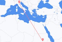 Flyg från Khartoum, Sudan till Bologna, Italien