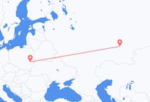 Flyg från Ufa, Ryssland till Lublin, Polen