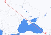 Fly fra Kars til Warszawa