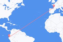 Flyreiser fra Santa Rosa Canton, Ecuador til Bordeaux, Frankrike