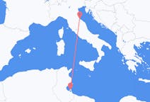 出发地 突尼斯杰尔巴岛目的地 意大利里米尼的航班