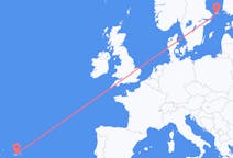 เที่ยวบิน จากเซาจอร์จ, โปรตุเกส ไปยัง มารีเอฮัมน์, หมู่เกาะโอลันด์