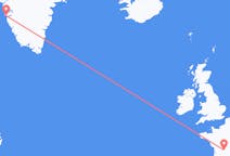 Flyg från Limoges, Frankrike till Nuuk, Grönland