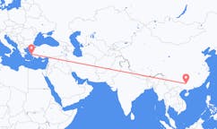 Flyreiser fra Liuzhou, Kina til Samos, Hellas