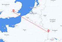 Flights from London, England to Strasbourg, France