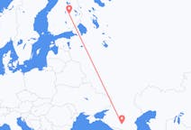Flyreiser fra Mineralnye Vody, Russland til Kuopio, Finland