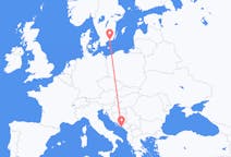 Flyrejser fra Dubrovnik, Kroatien til Karlskrona, Sverige