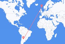 Fly fra Córdoba til Shetland Islands