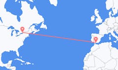 Flyg från Kingston, Kanada till Malaga, Spanien