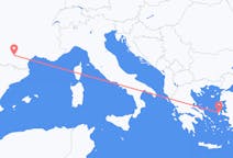 Flyg från Toulouse, Frankrike till Chios, Grekland