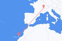 Flights from Lanzarote to Geneva