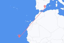 Flyrejser fra Praia, Kap Verde til Murcia, Spanien