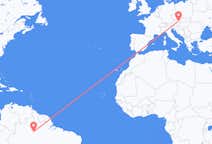 Flyreiser fra Manaus, Brasil til Vienna, Østerrike