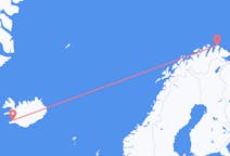 Vols depuis la ville de Reykjavik vers la ville de Mehamn