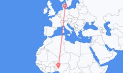 Flyreiser fra Ilorin, Nigeria til Lübeck, Tyskland