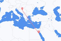 出发地 埃及出发地 洪加達飞往波斯尼亚和黑塞哥维那图兹拉的航班