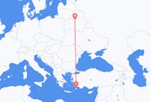 Flug frá Ródos, Grikklandi til Minsk, Hvíta-Rússlandi