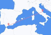 Vluchten van Malaga, Spanje naar Pescara, Italië