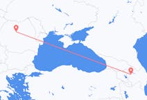 Flyreiser fra Gandsja, til Targu Mures