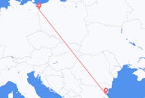 Flights from Burgas in Bulgaria to Szczecin in Poland