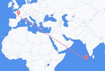 Flyreiser fra Malé, Maldivene til Limoges, Frankrike