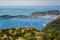 photo of an aerial panoramic view on marina in Beaulieu sur Mer, France.
