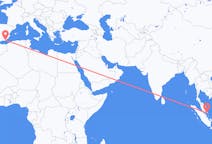 Flyrejser fra Singapore, Singapore til Almeria, Singapore