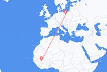 Flyrejser fra Bamako, Mali til Poznań, Polen