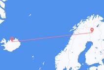 Vluchten van Akureyri naar Kolari
