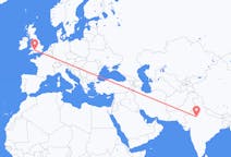 Flights from Jaipur, India to Bristol, England