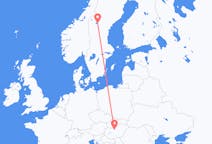 Flights from from Östersund to Budapest