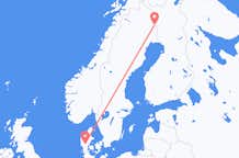 Flyreiser fra Pajala, til Billund