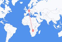 Flights from Maun, Botswana to Milan, Italy