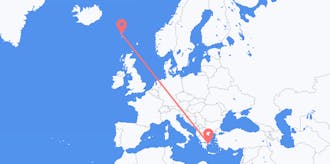 Flights from Faroe Islands to Greece