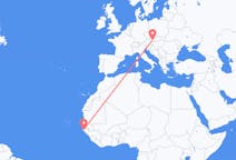 Flyg från Ziguinchor, Senegal till Vienna, Österrike