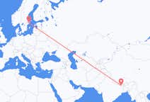 Loty z Radźbiradź, Nepal do Sztokholmu, Szwecja