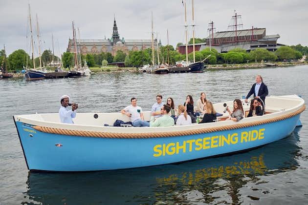 Paseo en barco eléctrico abierto en Estocolmo