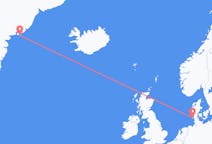 Flyg från Westerland, Tyskland till Kulusuk, Grönland