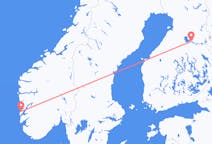 Fly fra Kajana til Stord