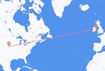 Flyreiser fra Kearney, USA til Dublin, Irland