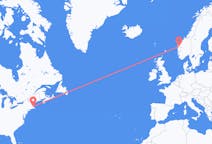 Flights from Boston, the United States to Førde, Norway