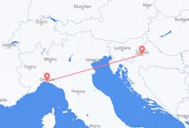 Flug frá Zagreb, Króatíu til Genúa, Ítalíu
