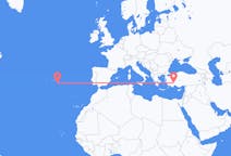 Flights from Isparta, Turkey to Ponta Delgada, Portugal