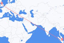 Flüge von Jambi-Stadt, Indonesien nach Birmingham, England